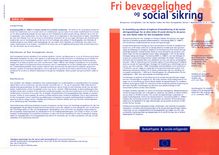 Fri bevægelighed og social sikring. Borgernes rettigheder, når de flytter inden for Den Europæiske Union · Nyhedsbrev nr. 3. - 1999