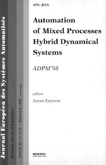 Automation of mixed processes hybrid dynamical systems (JESA Vol. 32 n°9-10)