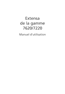 Notice Ordinateur portable Acer  Extensa 7620