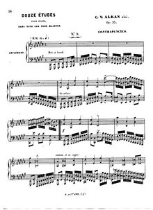 Partition Etude No.9: Contrapunctus (C-sharp major), Douze Études dans tous les tons majeurs, Op.35