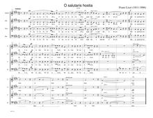 Partition complète (S.43), without orgue , partie, O salutaris hostia II