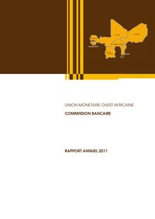 Commission bancaire Union Monétaire Ouest Africaine - Rapport annuel