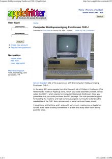 Computer Hobbyvereniging Eindhoven CHE-1 | Applefritter