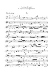 Partition clarinette 1, 2, basse clarinette (B♭, A), Concerto Gregoriano