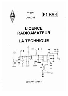 Cours de preparation Radioamateur F1RVR - Partie technique - F1-F4 - cibi radio amateur cb