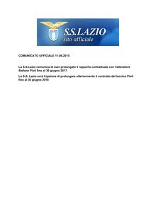 La Lazio : Stefano Pioli prolonge son contrat jusqu en 2017