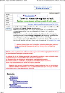 Tutorial Aircrack-ng backtrack