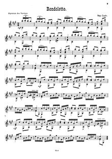 Partition No.3, 14 Pièces pour la Guitare, Op.51, Coste, Napoléon