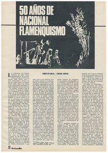 50 años de nacional flamenquismo