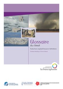 Glossaire du climat. Traductions anglais/français et définitions.