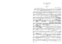 Partition parties complètes, corde quatuor No.2, Op.42, A major