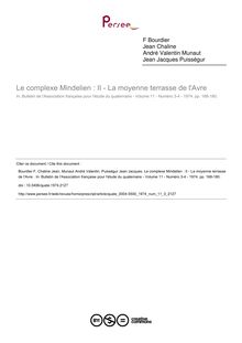 Le complexe Mindelien : II - La moyenne terrasse de l Avre  - article ; n°3 ; vol.11, pg 168-180