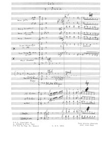Partition complète, Lola: scène dramatique à deux personnages par Stéfan Bordèse, Op.116 par Camille Saint-Saëns