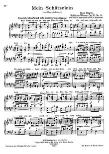 Partition complète (filter), Simple chansons, Op.76, Schlichte Weisen, Op.76