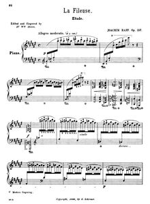 Partition complète, 2 Piano pièces, Op.157, Raff, Joachim par Joachim Raff