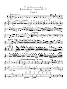 Partition flûte 1, 2, 3 (doubles on Piccolo), russe Easter Festival