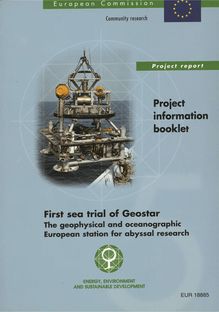 First sea trial of Geostar, the geophysical and oceanographic European station for abyssal research