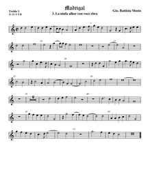 Partition viole de gambe aigue 1, Madrigali a 5 voci, Libro 2, Mosto, Giovanni Battista par Giovanni Battista Mosto