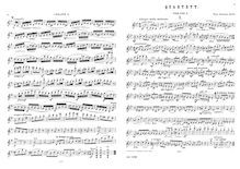 Partition parties complètes, corde quatuor, Op.26, G minor, Riemann, Hugo