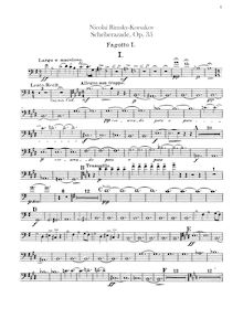 Partition basson 1, 2, Scheherazade, Шехеразада, Rimsky-Korsakov, Nikolay