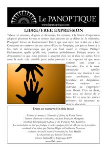 LIBRE/FREE EXPRESSION