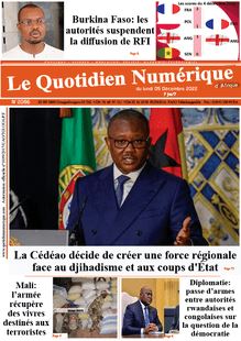 Le Quotidien Numérique d’Afrique N° 2086 - du lundi 5 décembre 2022