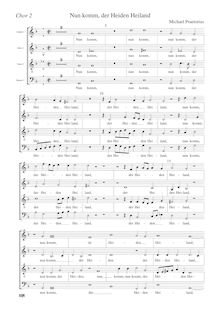 Partition chœur 2, Musae Sioniae, Praetorius, Michael