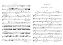 Partition complète et parties, Piano quatuor, Op.30, Chausson, Ernest par Ernest Chausson