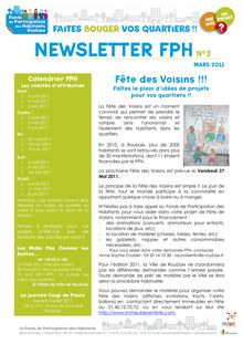 newsletter FPH mars 2011