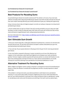 Best Treatment Options For Receding Gums