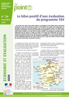 Le bilan positif d une évaluation du programme TGV.