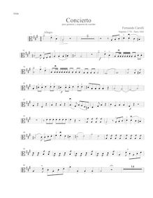 Partition altos, Concerto pour guitare et cordes, Carulli, Ferdinando