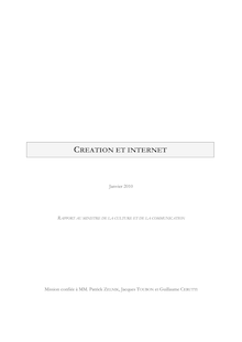 Rapport création & internet