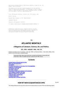 The Atlantic Monthly, Volume 18, No. 106, August, 1866