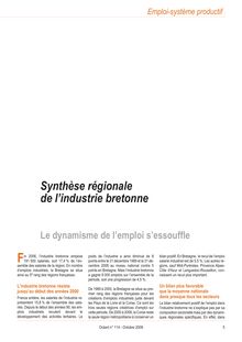 Synthèse régionale de l industrie bretonne