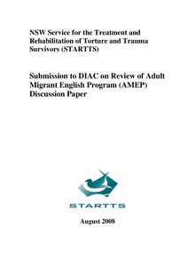 Draft Comment on the Review of Adult Migrant English Program  Discussion Paper