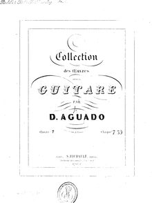 Partition complète, 4 Valses Faciles, Op.7, Aguado, Dionisio par Dionisio Aguado