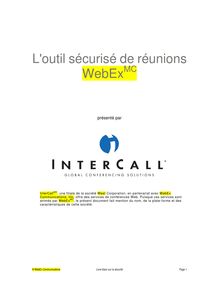 L outil sécurisé de réunions WebEx