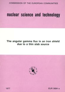 The angular gamma flux in an iron shield due to a thin slab source