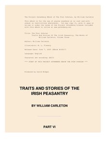 The Poor Scholar - Traits And Stories Of The Irish Peasantry, The Works of - William Carleton, Volume Three