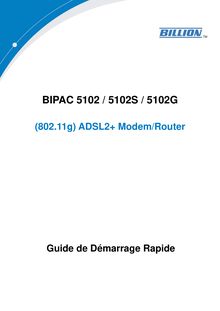 Notice ADSL Billion  BiPAC 5102G