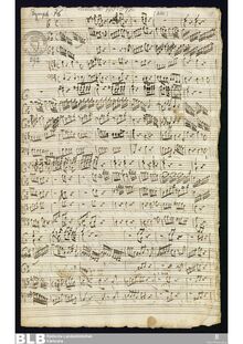 Partition complète, Sinfonia en D major, MWV 7.73, D major, Molter, Johann Melchior