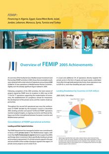 Overview of FEMIP 2005 achievements