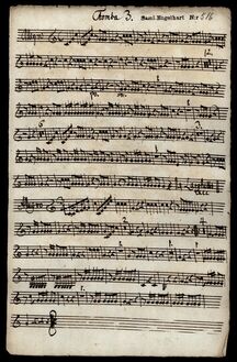 Partition trompette 3 (en D), Sinfonia, D major, Iversen, Johannes Erasmus