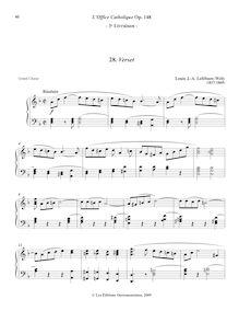 Partition , Verset (D minor), L’Office Catholique, Op.148, Lefébure-Wély, Louis James Alfred par Louis James Alfred Lefébure-Wély
