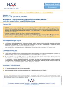 CREON - Synthèse d avis CREON - CT-7972
