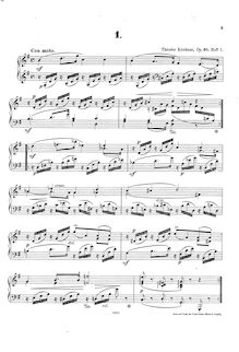 Partition complète, préludes, Op.60, Kirchner, Theodor