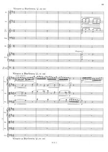 Partition , Vivace a Burlesca, Serenade pour orchestre, Op.95, G minor