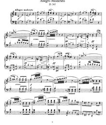 Partition complète, Allegro Moderato, D.347, Schubert, Franz