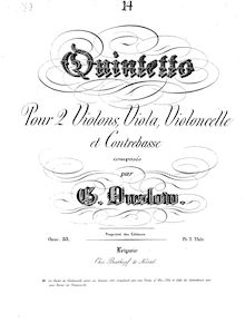 Partition parties complètes, corde quintette No.11, Op.33, Onslow, Georges